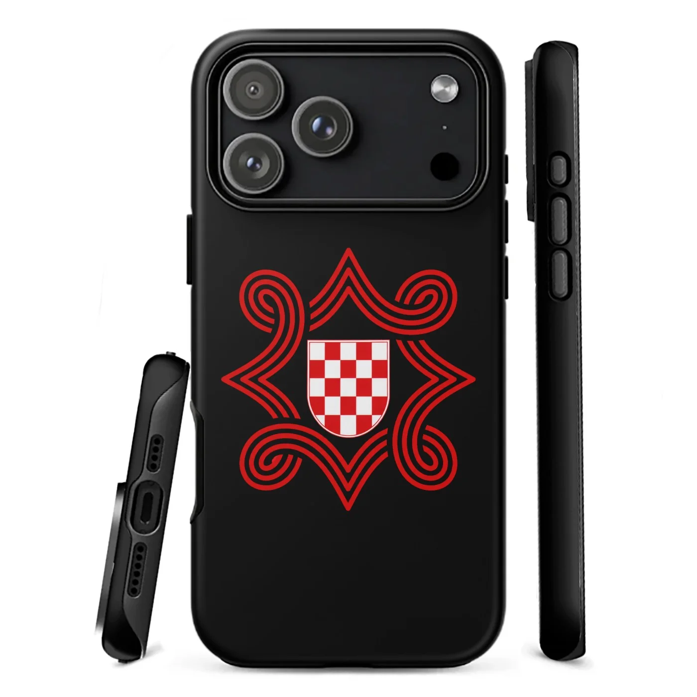Hrvatski povijesni grb i pleter — maskica za telefon